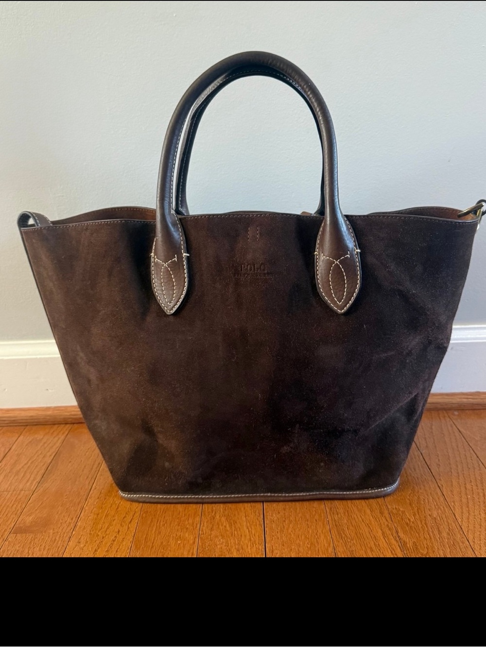 Polo Ralph Lauren Bellport Suede Medium Tote